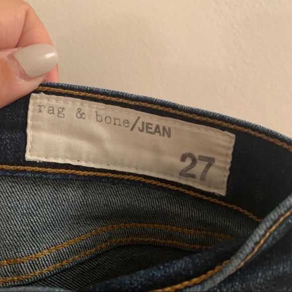 rag & bone Wonderland Skinny Dark Wash Jeans - Picture 5 of 7